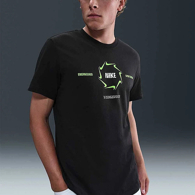 МЪЖКА ТЕНИСКА NIKE HQ9161-010 NSW TEE 6MO SWSH ЧЕРНА
