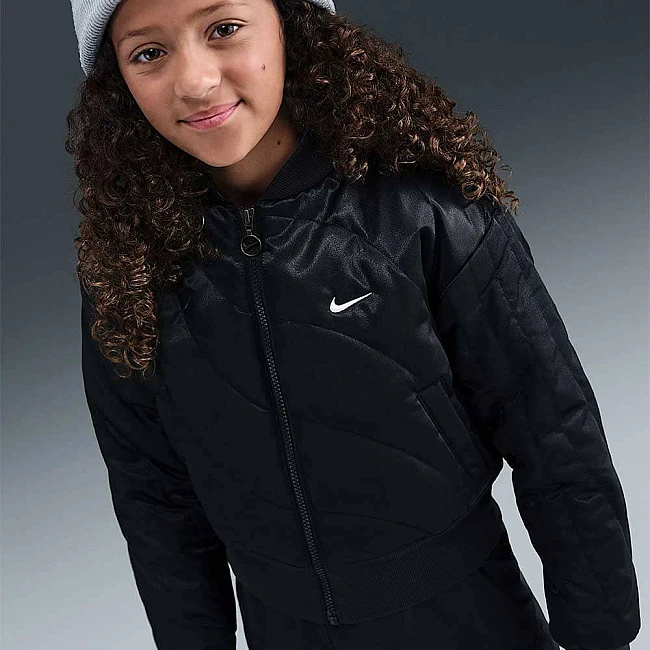 ДЕТСКО ГОРНИЩЕ ЗА МОМЧЕ NIKE HQ9375-010 NSW JKT STY STAR ЧЕРНО