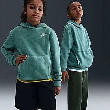 ДЕТСКИ СУИТШЪРТ ЗА МОМЧЕ NIKE IH2375-361 NSW WASH PO HOODIE FT ЗЕЛЕН