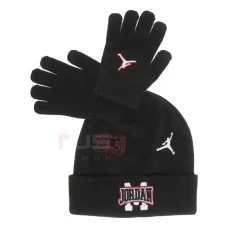 ДЕТСКА ЗИМНА ШАПКА И РЪКАВИЦИ NIKE 9A9103-023 JORDAN PATCH BEANIE SET ЧЕРНИ