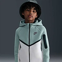 ДЕТСКО ГОРНИЩЕ ЗА МОМЧЕ NIKE HV5867-054 NSW TCH FLC FZ PD СИНЬО-ЗЕЛЕНО/БЕЖОВО