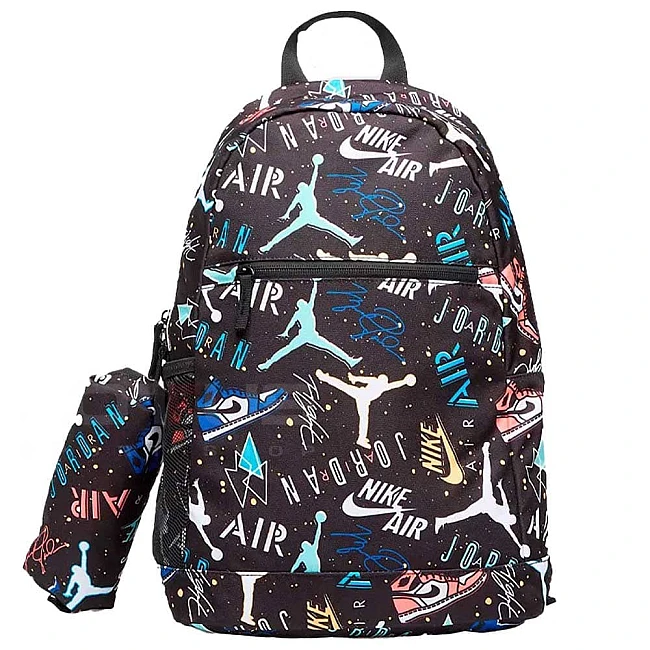 ДЕТСКА РАНИЦА NIKE 9B0503-F69 JORDAN AIR SCHOOL BACKPACK ЧЕРНА/МНОГОЦВЕТНА