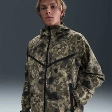 МЪЖКО ГОРНИЩЕ NIKE HV0979-210 TECH WVN JKT GX AOP МАСЛИНЕНО ЗЕЛЕНО/КАФЯВО