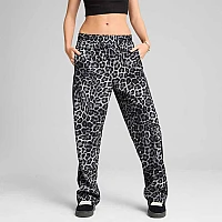ДАМСКО ДОЛНИЩЕ PUMA 63234301 T7 LEO LUXE AOP STRAIGHT PANTS OP ЧЕРНО