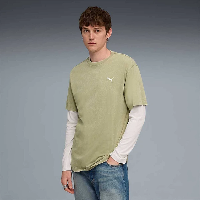 МЪЖКА ТЕНИСКА PUMA 68804882 ESS ELEVATED RELAXED WASH TEE БЛЕДОЗЕЛЕНА