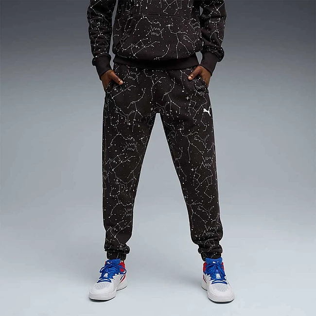 МЪЖКО ДОЛНИЩЕ PUMA 63291102 HOOPAVERSE SWEAT PANTS ЧЕРНО