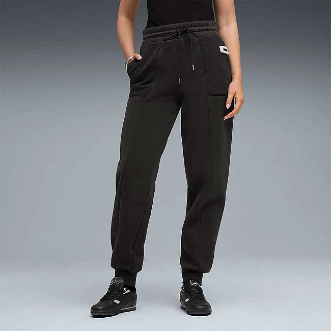 ДАМСКО ДОЛНИЩЕ PUMA 63301201 HER COMFORT HIGH-WAIST SWEATPANTS FL CL ЧЕРНО