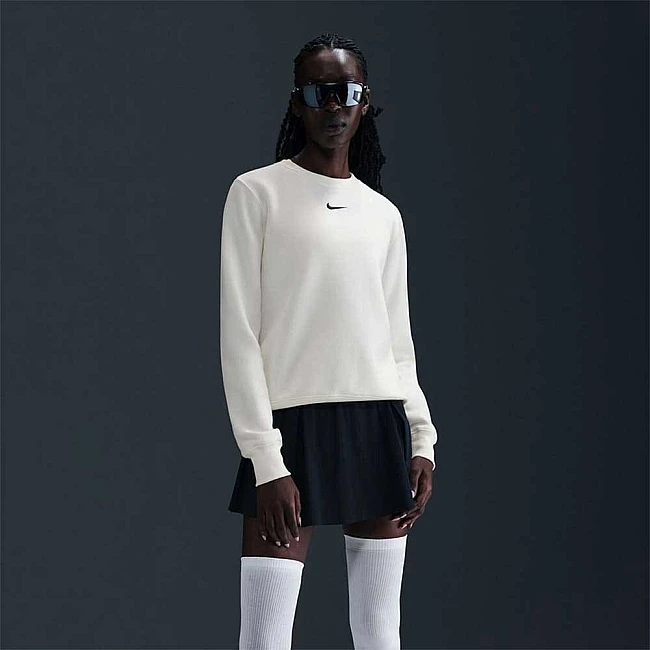 ДАМСКА БЛУЗА NIKE DQ5751-133 NSW PHNX FLC STD CREW БЯЛА