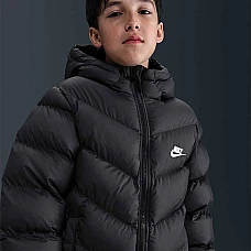 ДЕТСКО ДЪЛГО ЯКЕ NIKE HJ2722-010 NSW TF ADP PUFFER MID THIGH ЧЕРНО