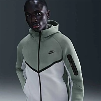 МЪЖКО ГОРНИЩЕ NIKE HV0949-365 TCH FLC FZ WR HOODIE ЗЕЛЕНО/СИВО