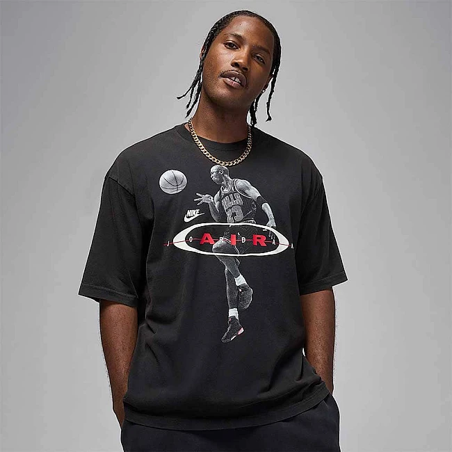 МЪЖКА ТЕНИСКА NIKE IF1804-010 BRK 2AIR REISSUE SS CRW ЧЕРНА