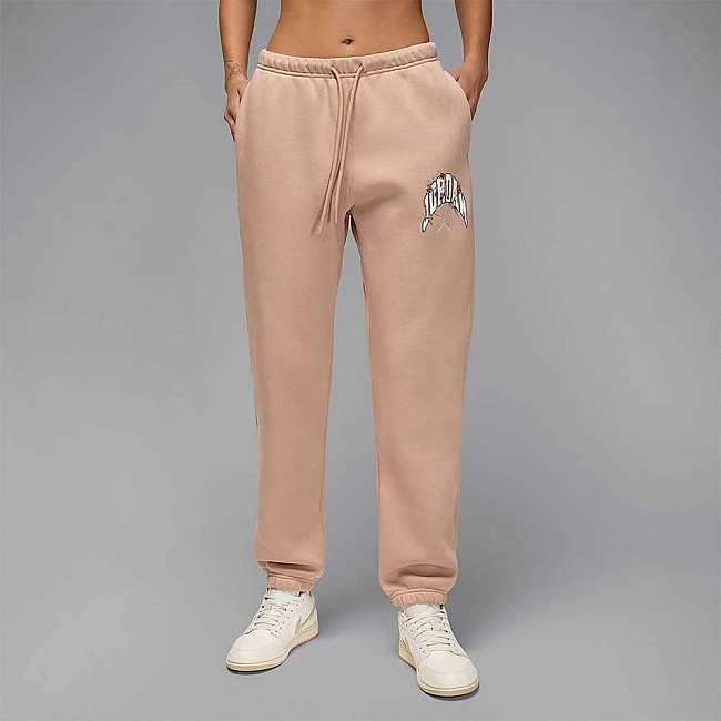 ДАМСКО ДОЛНИЩЕ NIKE IM5399-200 JORDAN BRK FLC PANT GFX RLT БЕЖОВО