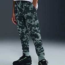 ДЕТСКО ДОЛНИЩЕ ЗА МОМЧЕ NIKE HQ8901-017 NSW TECH FLC PANT SSNL - PD ЗЕЛЕНО/СИВО