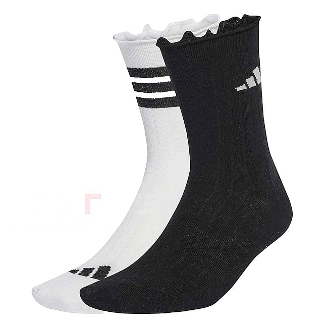 ЧОРАПИ ADIDAS JX5726 GLOW SOCK 2PP БЕЛИ/ЧЕРНИ