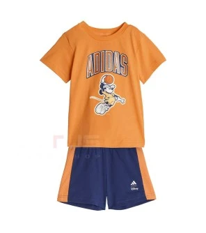 БЕБЕШКИ СПОРТЕН ЕКИП ЗА МОМЧЕ ADIDAS JZ3547 I DY MM T SET ОРАНЖЕВ/СИН