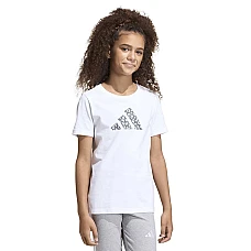 ДЕТСКА ТЕНИСКА ЗА МОМИЧЕ ADIDAS KA2986 JG ANIMAL TEE БЯЛА