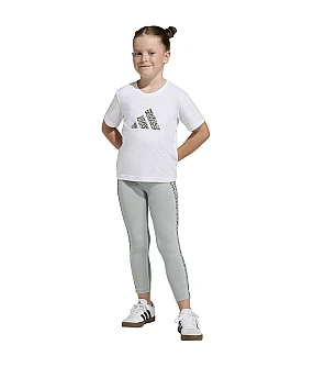 ДЕТСКИ СПОРТЕН ЕКИП ЗА МОМИЧЕ ADIDAS KB6989 LG AN 3S SET БЯЛ/ЗЕЛЕН