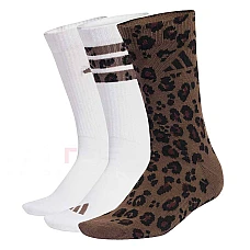 ДАМСКИ ЧОРАПИ ADIDAS KC5735 LEO SOCK 3PP БЕЛИ/КАФЕВИ