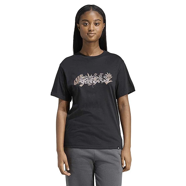 ДАМСКА ТЕНИСКА ADIDAS KB7147 ANIMAL TEE ЧЕРНА