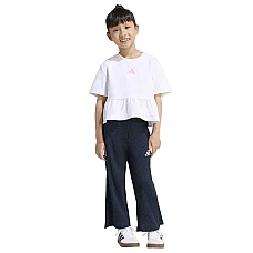 ДЕТСКИ СПОРТЕН ЕКИП ЗА МОМИЧЕ ADIDAS KD5926 LG SWTP FT TS БЯЛ/СИН