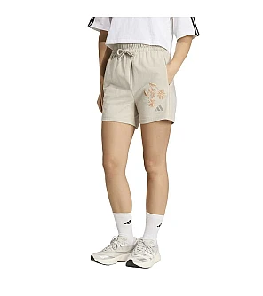 ДАМСКИ КЪСИ ПАНТАЛОНИ ADIDAS KF1535 W 3S SJ SHORT БЕЖОВИ