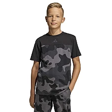 ДЕТСКА ТЕНИСКА ЗА МОМЧЕ ADIDAS KS1518 J CAMO TEE ЧЕРНА