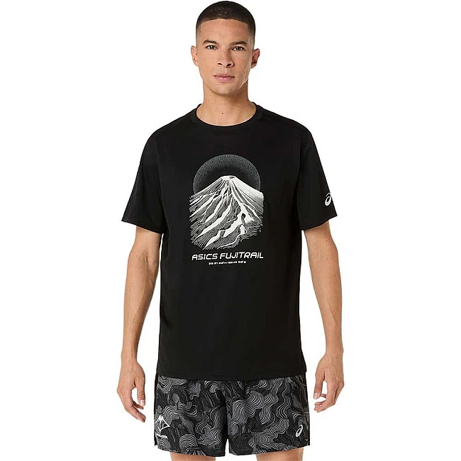 МЪЖКА ТЕНИСКА ASICS 2011D527-001 FUJITRAIL LOGO SS TOP ЧЕРНА