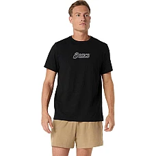 МЪЖКА ТЕНИСКА ASICS 2031F334-001 LOGO GRAPHIC TEE ЧЕРНА