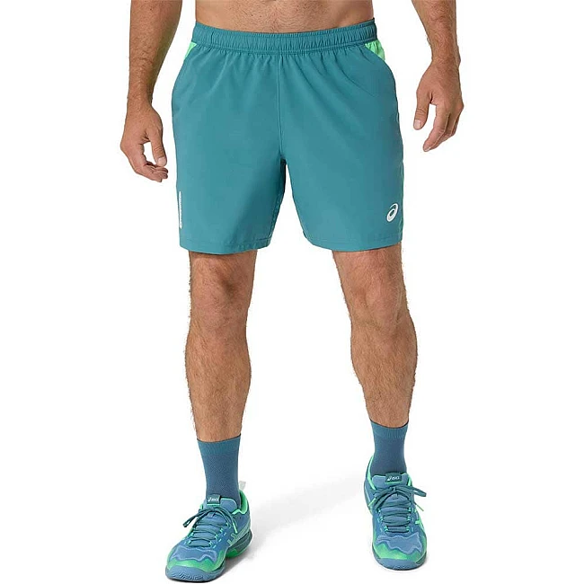 МЪЖКИ КЪСИ ПАНТАЛОНИ ASICS 2041A350-300 PADEL COURT 7IN SHORT ЗЕЛЕНИ