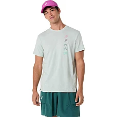 МЪЖКА ТЕНИСКА ASICS 2041A351-402 GAME SEASONAL GRAPHIC TEE БЛЕДОЗЕЛЕНА