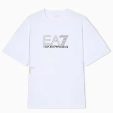 МЪЖКА ТЕНИСКА EA7 EMPORIO ARMANI 7M001309-U0002 VISIBILITY M TEE SS LOOSE БЯЛА