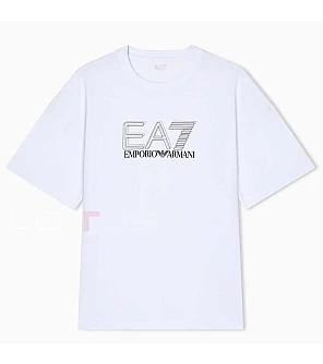 МЪЖКА ТЕНИСКА EA7 EMPORIO ARMANI 7M001309-U0002 VISIBILITY M TEE SS LOOSE БЯЛА