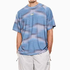 МЪЖКА ТЕНИСКА EA7 EMPORIO ARMANI 7M001371-F9026 VENTUS7 M TEE GRAPHIC ALLOVER SS PL ST СВЕТЛОСИНЯ