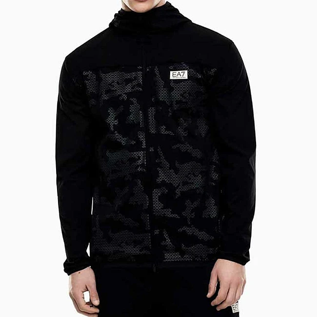 МЪЖКО ГОРНИЩЕ EA7 EMPORIO ARMANI 7M001625-UC001 VIGOR7 M HOODIE FZ PA ST ЧЕРНО
