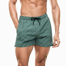 МЪЖКИ ПЛУВНИ ШОРТИ EA7 EMPORIO ARMANI 7M001677-M7130 BW M GRAPHIC DIAGONAL MONOGRAM BOXER ЗЕЛЕНИ