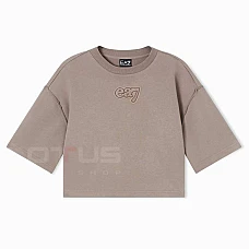 ДАМСКА ТЕНИСКА EA7 EMPORIO ARMANI 7W000970-U6167 LOGO SERIES W CRYSTAL T-TOP SS БЕЖОВА