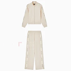 ДАМСКИ СПОРТЕН ЕКИП EA7 EMPORIO ARMANI 7W000979-U1088 TRACKSUIT W TT FZ OH LOGO SERIES TAPE БЕЖОВ