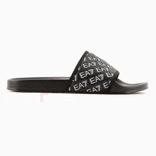 ЧЕХЛИ EA7 EMPORIO ARMANI 7X000109-MC138 ALL OVER SLIPPER U ЧЕРНИ