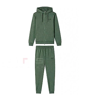 МЪЖКИ СПОРТЕН ЕКИП EA7 EMPORIO ARMANI 8NPV63-U7260 CORE ID M T-SUIT HOODIE FZ CH COFT CC ЗЕЛЕН