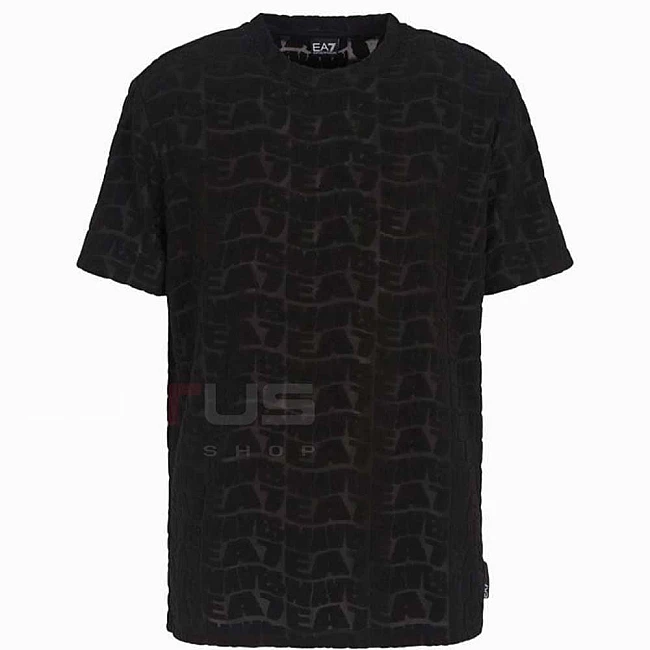 МЪЖКА ТЕНИСКА EA7 EMPORIO ARMANI 7M000508-UC001 BW M MONOGRAM TEE SS OOW ЧЕРНА