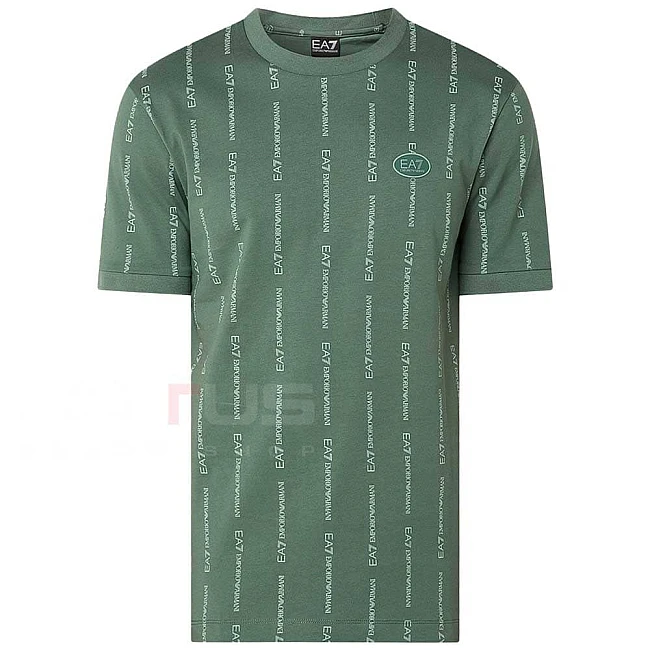 МЪЖКА ТЕНИСКА EA7 EMPORIO ARMANI 7M001391-F7043 GRAPHIC SERIES M TEE SS MONOGRAM PRINTED ЗЕЛЕНА