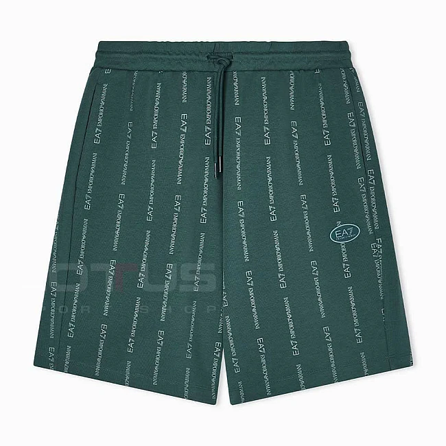 МЪЖКИ КЪСИ ПАНТАЛОНИ EA7 EMPORIO ARMANI 7M001393-F7043 GRAPHIC M BERMUDA COPL MONOGRAM PRINTED ЗЕЛЕНИ