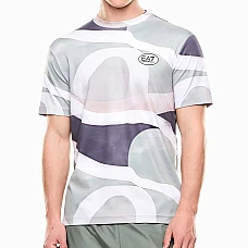 МЪЖКА ТЕНИСКА EA7 EMPORIO ARMANI 7M001531-F7077 TENNIS PRO M TEE GRAPHIC PL ЗЕЛЕНА/БЕЖОВА