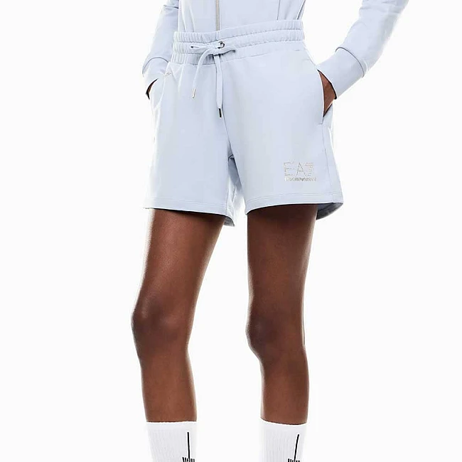 ДАМСКИ КЪСИ ПАНТАЛОНИ EA7 EMPORIO ARMANI 7W000269-U9309 EVOLUTION W SHORTS СВЕТЛОСИНИ