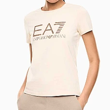 ДАМСКА ТЕНИСКА EA7 EMPORIO ARMANI 7W000993-U1088 GRAPHIC SERIES W TEE SS ANIMALIER БЕЖОВА