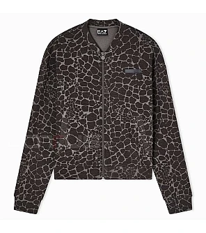ДАМСКО ГОРНИЩЕ EA7 EMPORIO ARMANI 7W000994-F8181 GRAPHIC SERIES W T-TOP FZ ANIMALIER СИВО