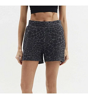 ДАМСКИ КЪСИ ПАНТАЛОНИ EA7 EMPORIO ARMANI 7W000997-F8181 GRAPHIC SERIES W SHORTS ANIMALIER СИВИ