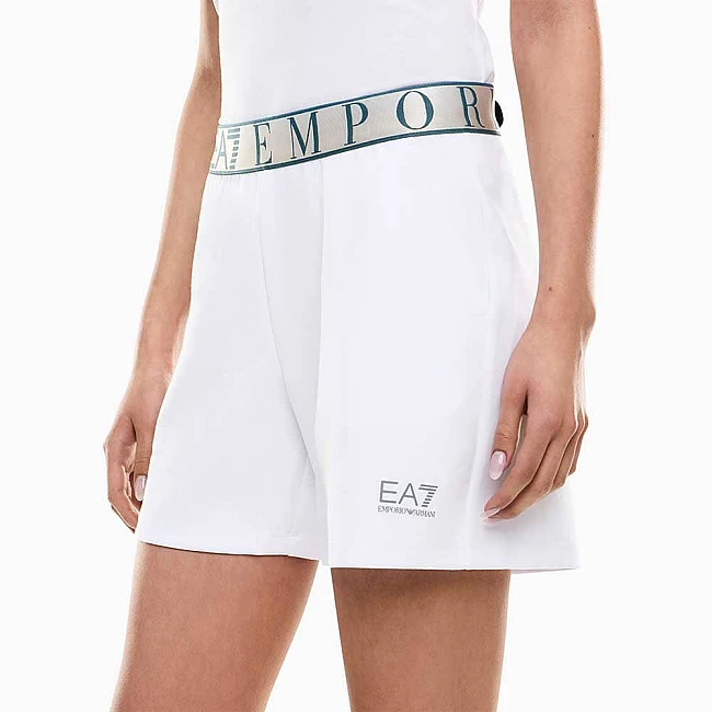ДАМСКИ КЪСИ ПАНТАЛОНИ EA7 EMPORIO ARMANI 7W001153-U0002 NATURAL VENTUS7 W SHORTS БЕЛИ