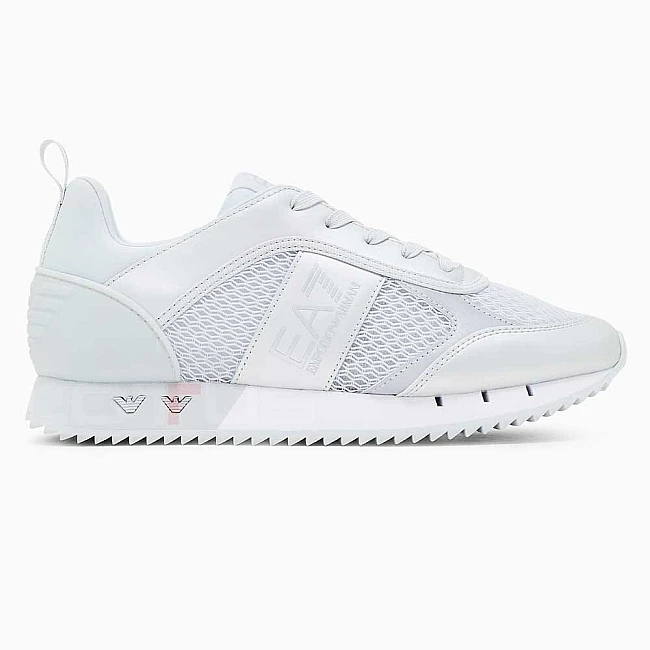 ДАМСКИ ОБУВКИ EA7 EMPORIO ARMANI 7X000334-MZ586 BLACK & WHITE LACES СРЕБРИСТИ