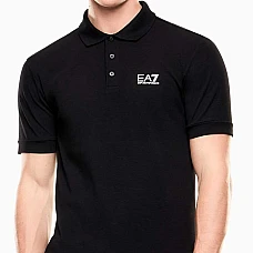 МЪЖКА ТЕНИСКА EA7 EMPORIO ARMANI 8NPF14-1200 CORE ID M POLO ST CC ЧЕРНА